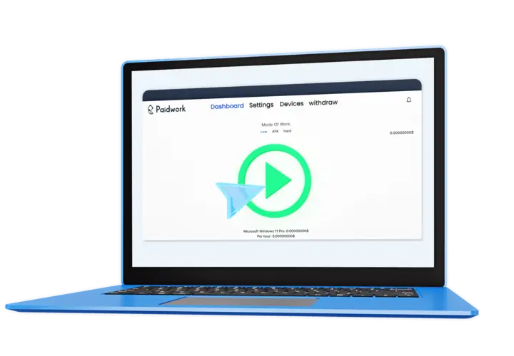 Paidwork - Start mining cryptocurrencies