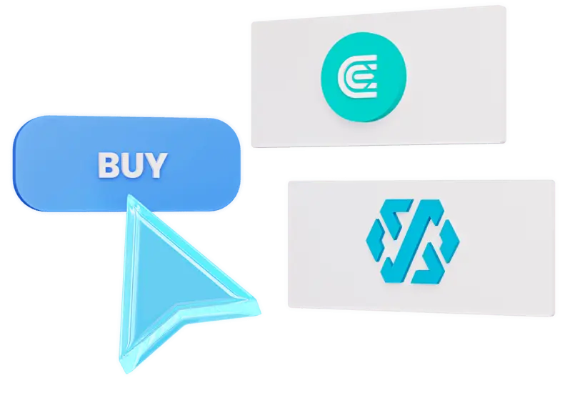 Purchase on the CEX or DEX exchange